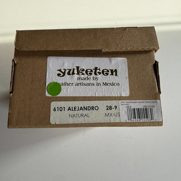 YUKETEN Alejandro Huarache Sandals – Natural Leather – US 9 – Handmade in Mexico - Picture 7 of 7